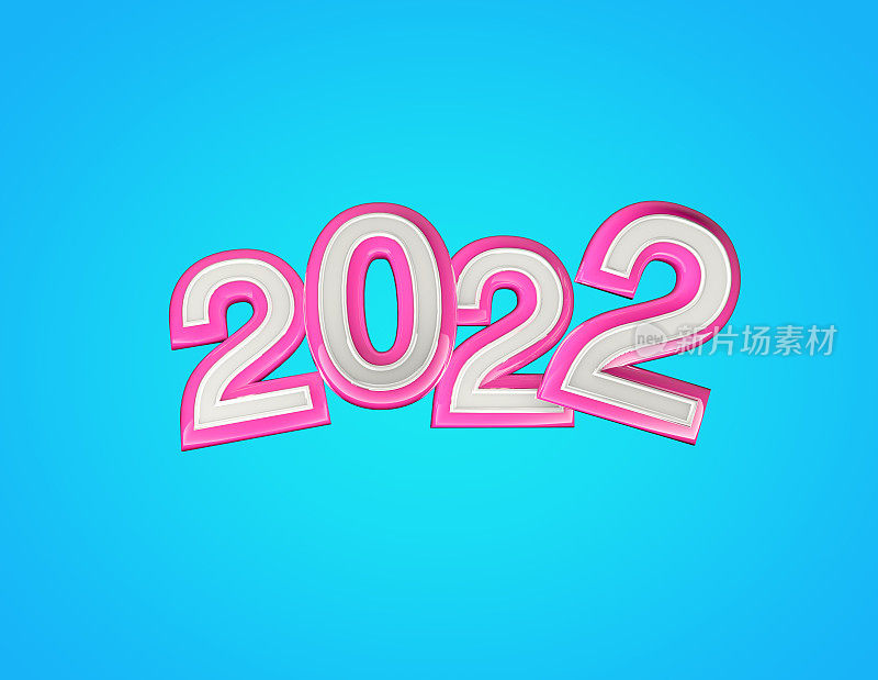 粉色Funky 2022文本